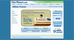 Desktop Screenshot of affiliates.eliteanswers.com